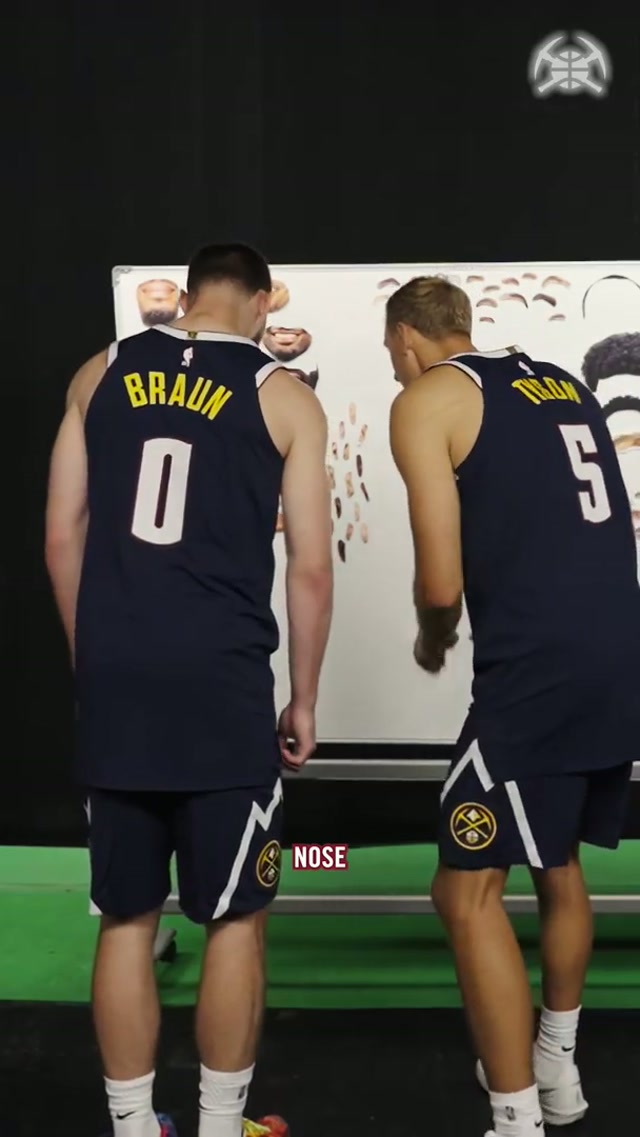 Recreating their twins 🧬 #nba #denvernuggets #basketball #funny