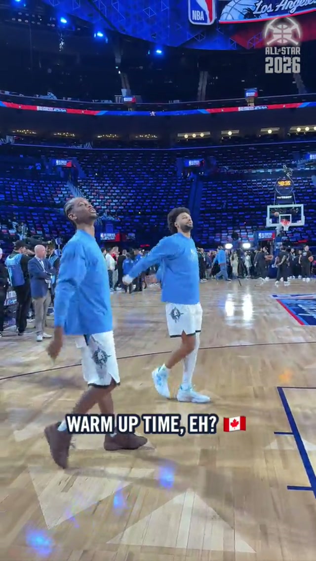 Canadian connection 🤝 #allstar #nba #denvernuggets 