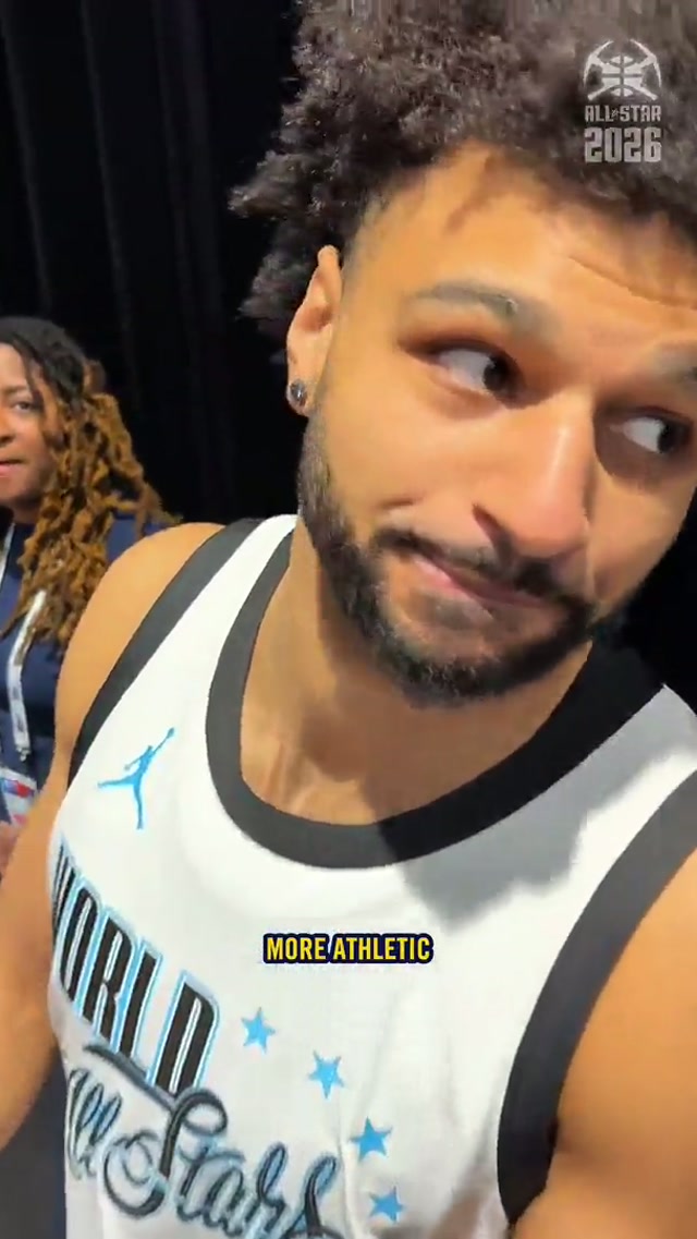 Priceless reaction 😅 #denvernuggets #nba 