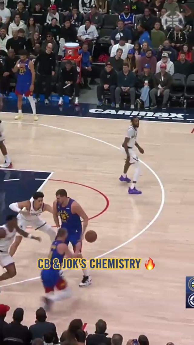 These two just get each other 🤝 #denvernuggets #nba #nikolajokic