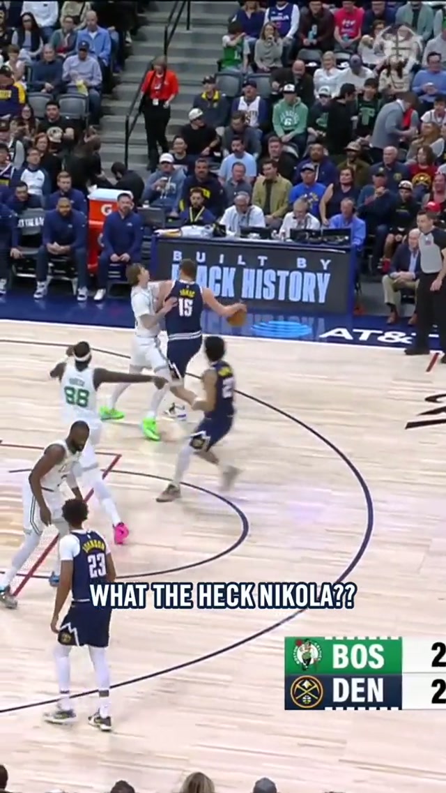 BONKERS 😳 #denvernuggets #nikolajokic #nba