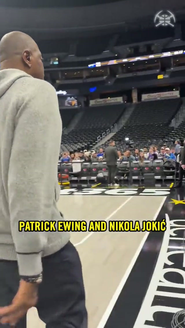 Two of the best centers to play the game 🤝 #denvernuggets #nba