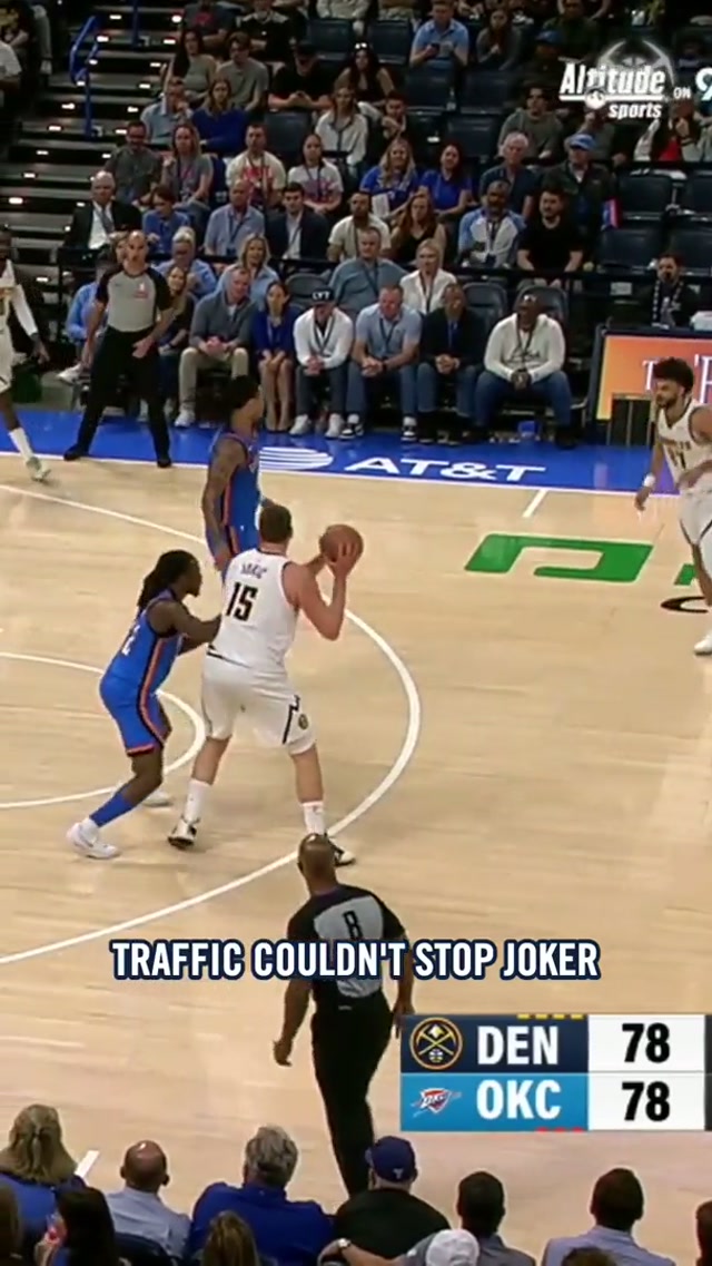 Too quick, too strong 🃏 #denvernuggets #nba #nikolajokic