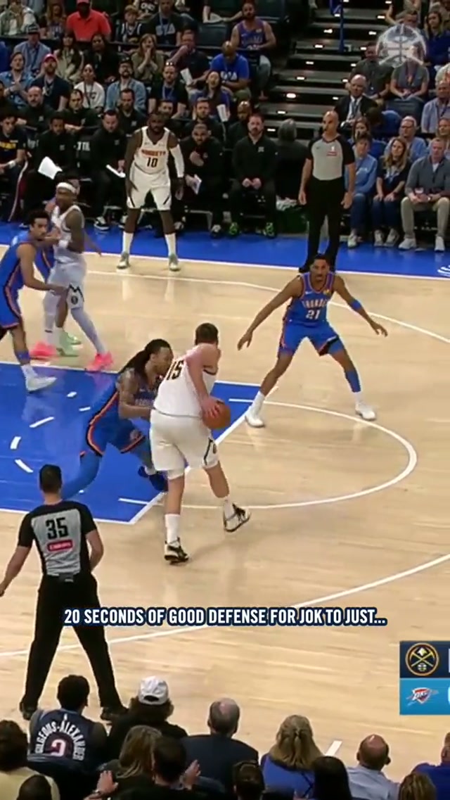 It be like that sometimes 🤷‍♂️ #denvernuggets #nba #nikolajokic