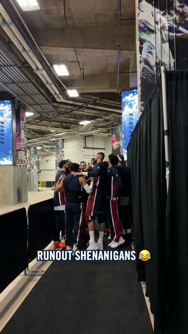 Just some BTS 🤳 #denvernuggets #nba