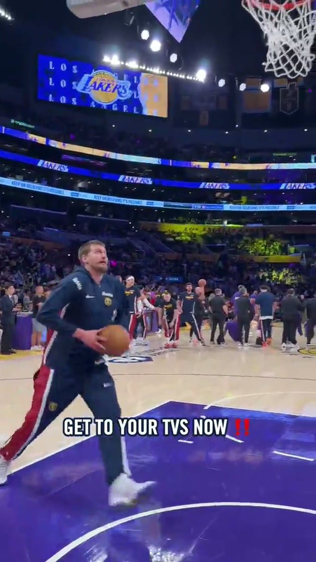 NUGGETS VS. LAKERS NOW. #denvernuggets #nba 