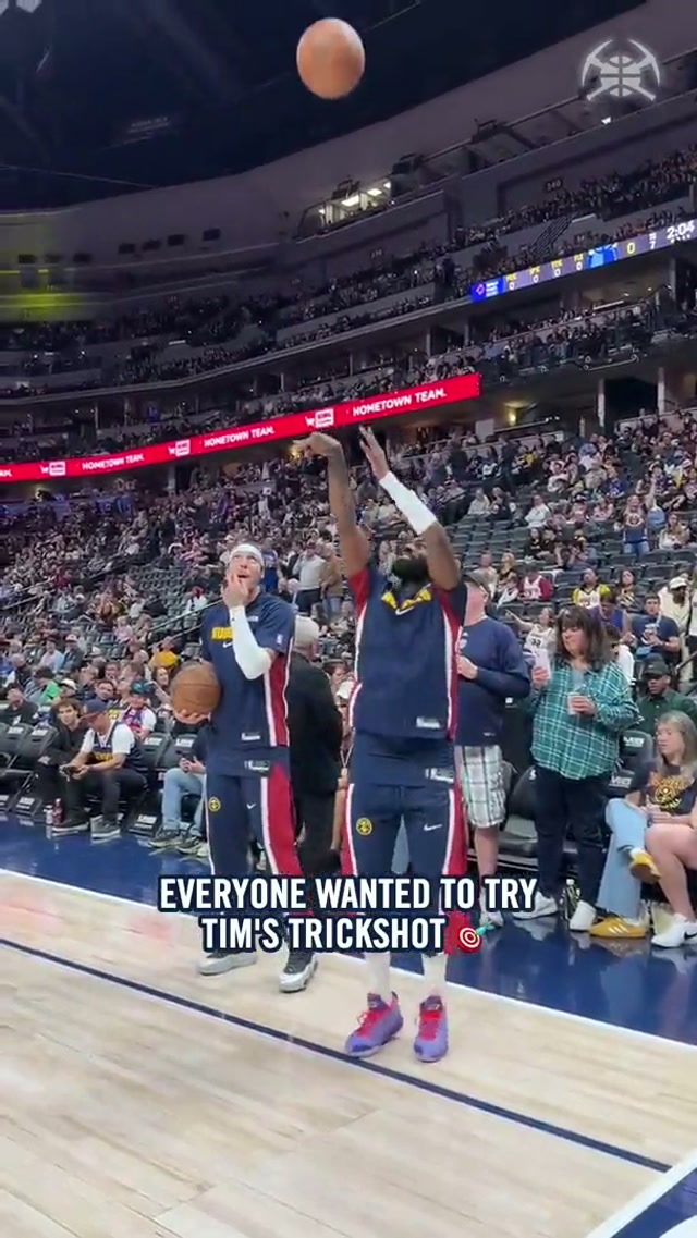 Was Tim cooking with this? #nba #denvernuggets