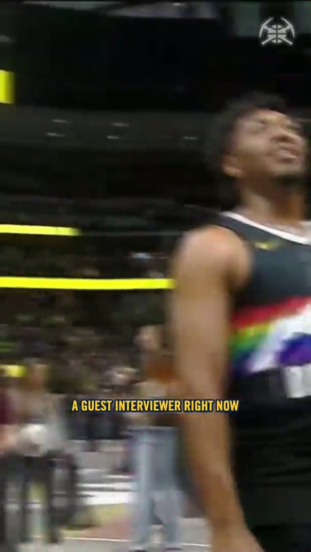 P-Wat takin' over the mic #nba #denvernuggets