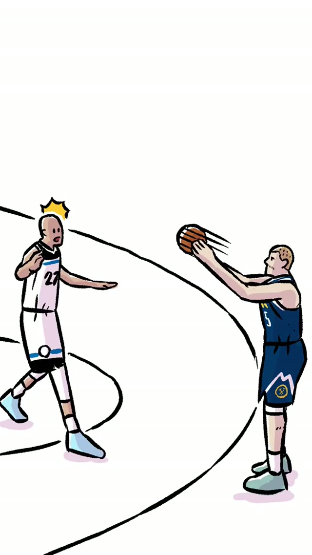 Just how we drew it up ✍️ #nba #denvernuggets
 IG: 🎨 @luckymongdrawing X: 🎨 @luckymong1