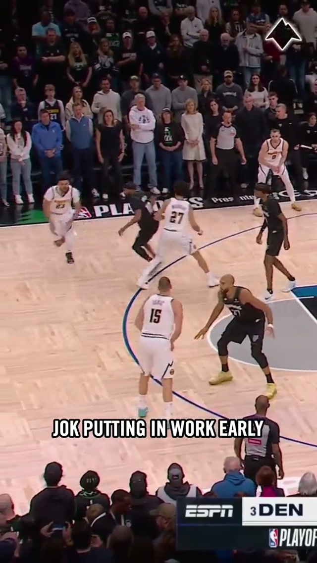 Getting in his bag fast #nba #denvernuggets #nikolajokic