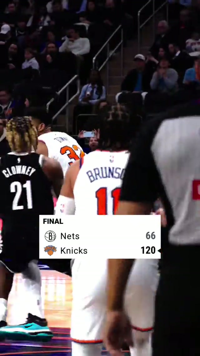 this is the largest margin of victory in knicks history 👏 #nyknicks #knickswin #nba 