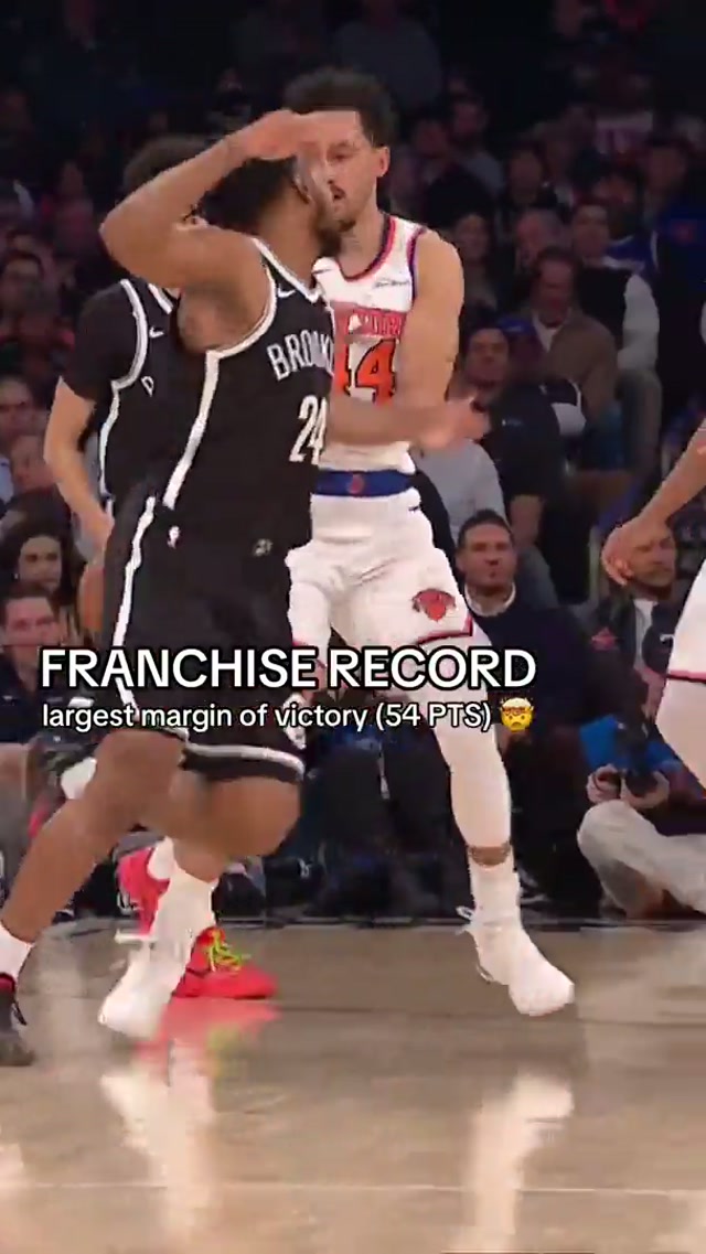 a complete team WIN. 54 POINTS ‼️ #nyknicks #record #nba 