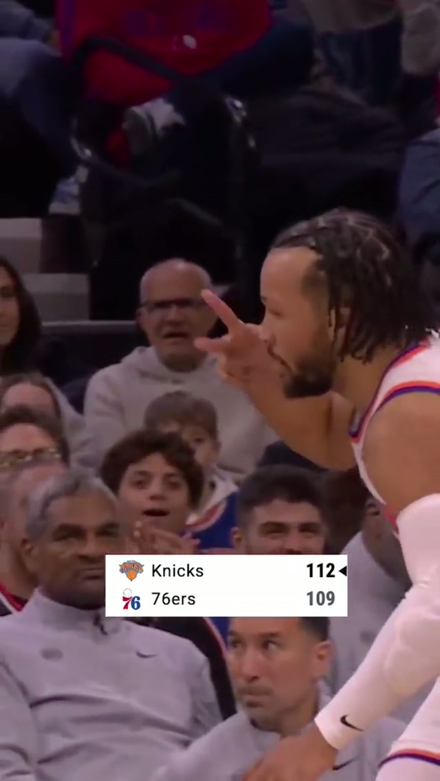 YERRRRRR DUBS IN PHILLY 

#nba #nyknicks #wintiktok #jalenbrunson 
