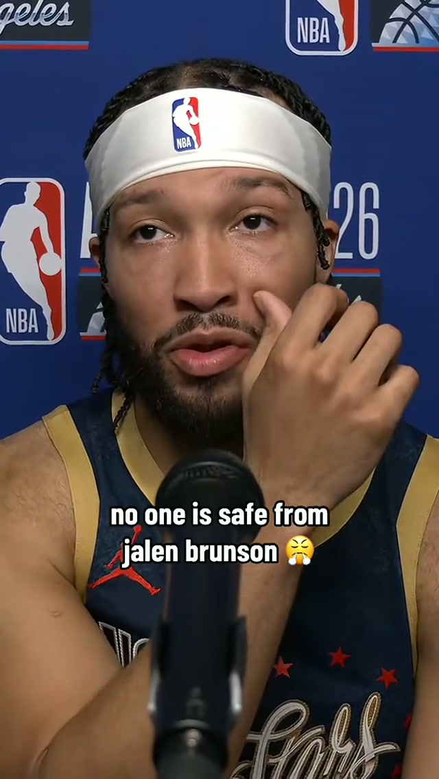 brunson was confident playing against KAT 😂 #nyknicks #nbaallstarweekend #nbaallstargame 