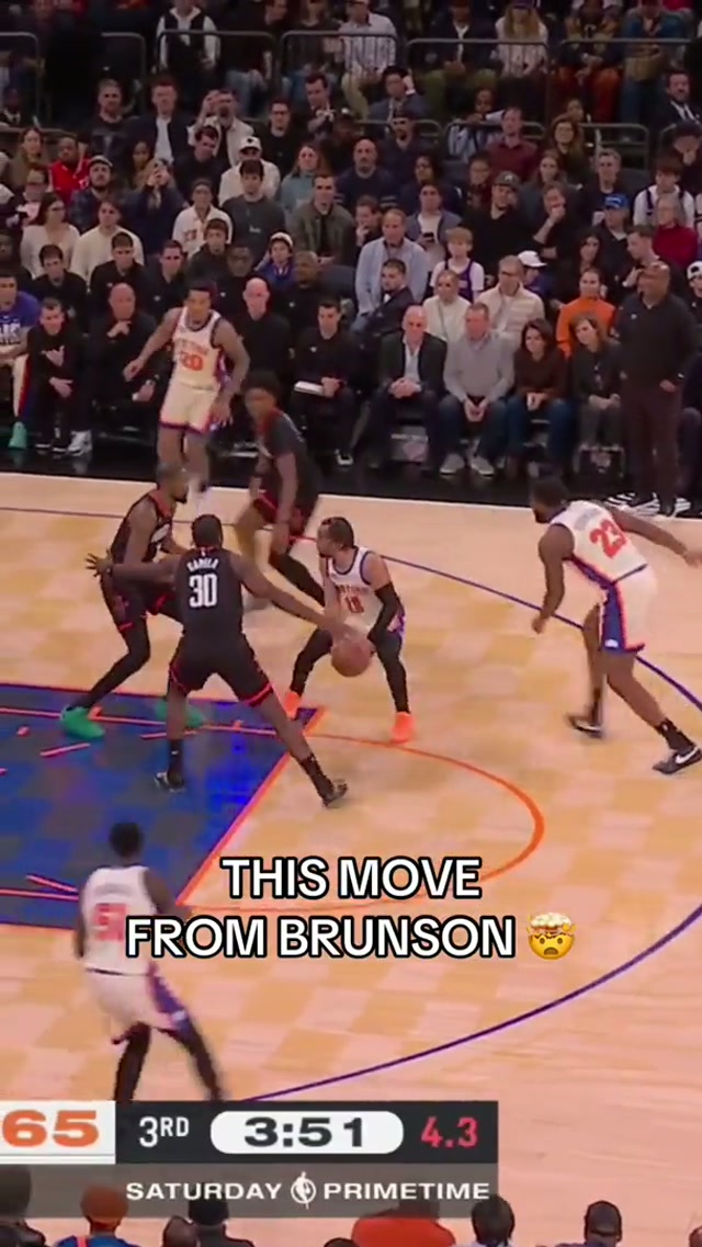 JALEN BRUNSON. ICE COLD. 🥶 #nyknicks #nba #icecold #basketballtiktok 