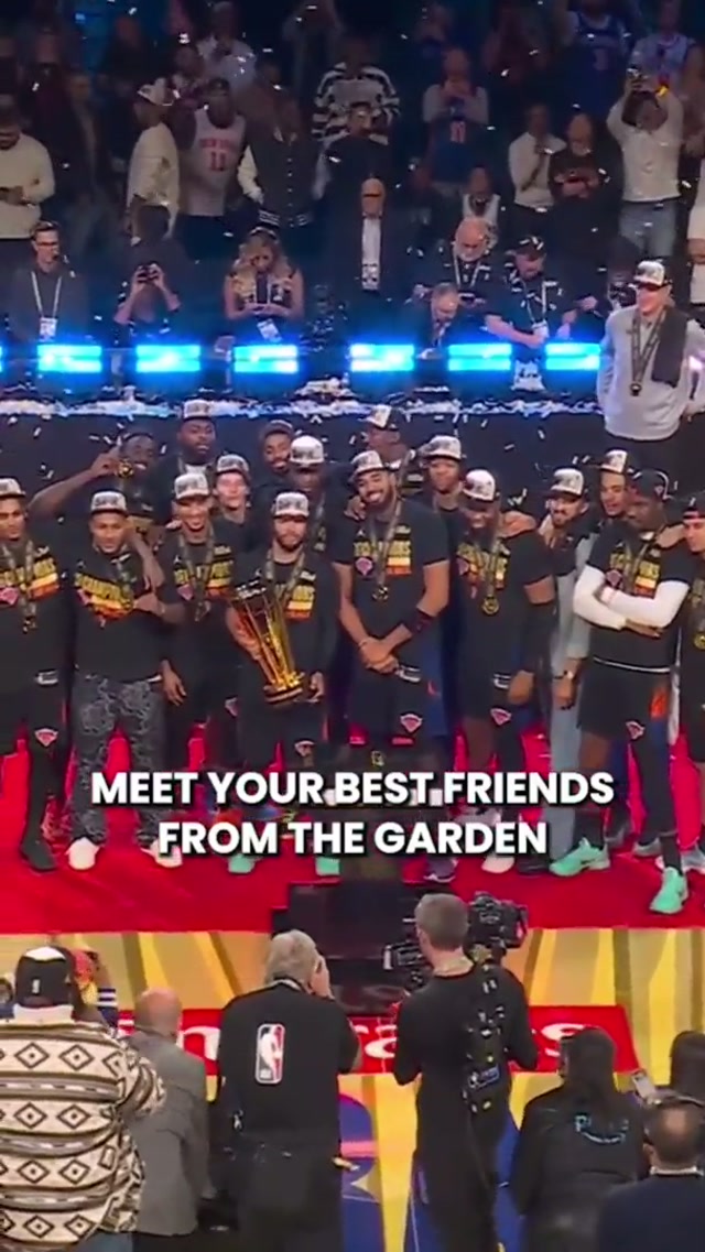 best friends forever 🧡💙 #newyorkknicks #bestfriends #nba #squad 
