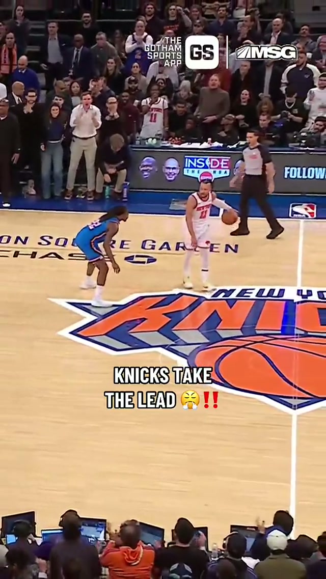 MIKAL BRIDGES FOR THE LEADDD ‼️‼️ #newyorkknicks #nbahighlights #nba 