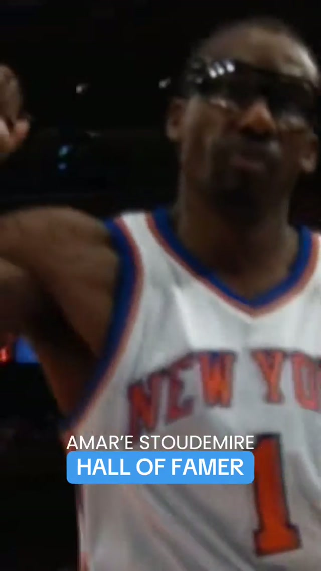 STAT is adding Hall of Famer to his resume 📝 #amarestoudemire #halloffame #nyknicks #basketballhighlights 