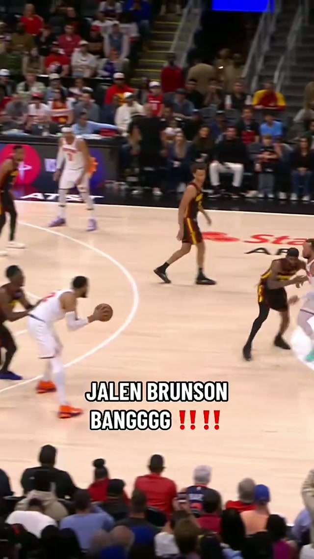 JALEN BRUNSONNNN FROM THREE 😤😤 #nyknicks #nba #jalenbrunson 