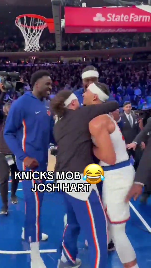 everyone say, good morning josh hart 😁

#knicks #joshhart #celtics #win 