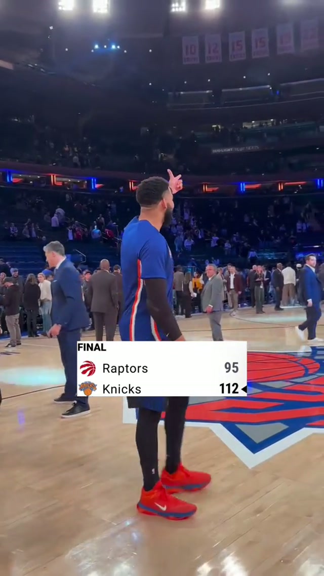 5TH WIN IN A ROWWW 🙂‍↕️🙂‍↕️ #nyknicks #knickswin #nba 