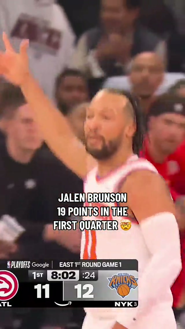 THE BRUNSON BURNER 🔥🔥🔥 #nyknicks #nbaplayoffs #jalenbrunson 