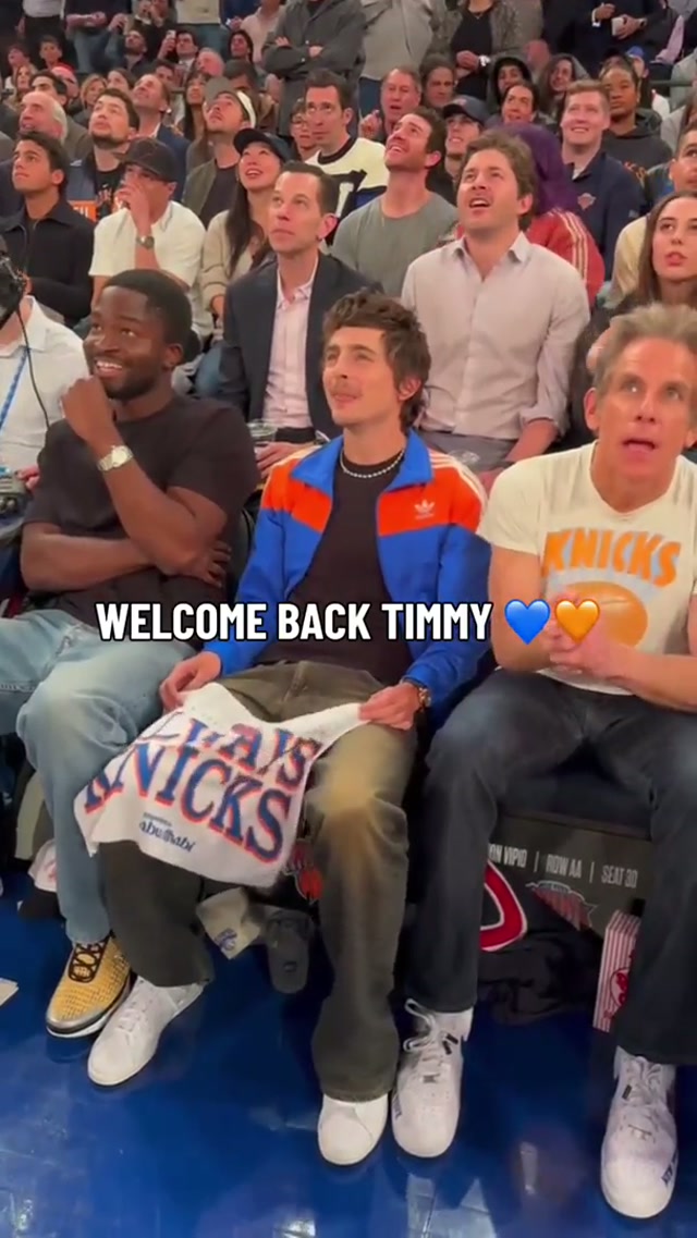 back and better than ever 🫡 #NewYorkKnicks #CelebRow #NBAPlayoffs
