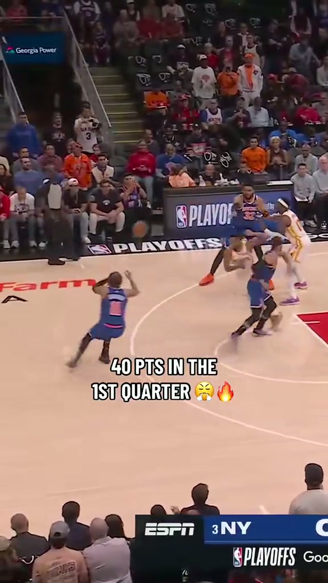 knicks off to a HOT START 🔥🔥 #nyknicks #nbaplayoffs #nbahighlights 