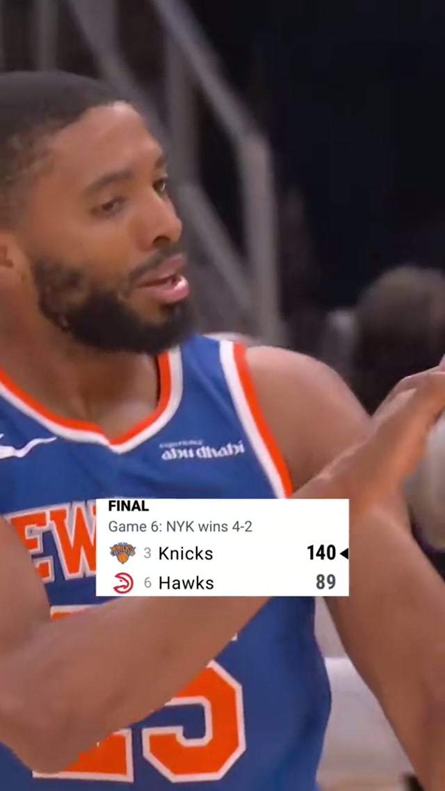 KNICKS IN SIXXXXXX. PLAY THE SONGGGG. 🧡💙🧡💙 #nyknicks #knickswin #knicksin6  