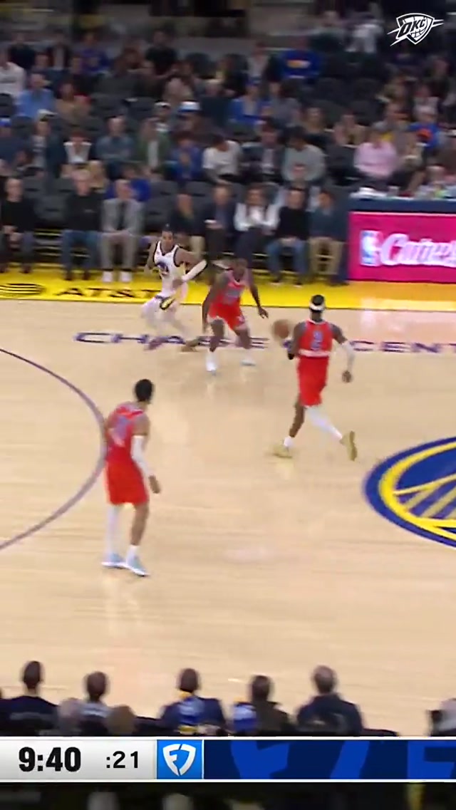 BIG-TIME BLOCK BY DUB 👀 ✋ #okcthunder