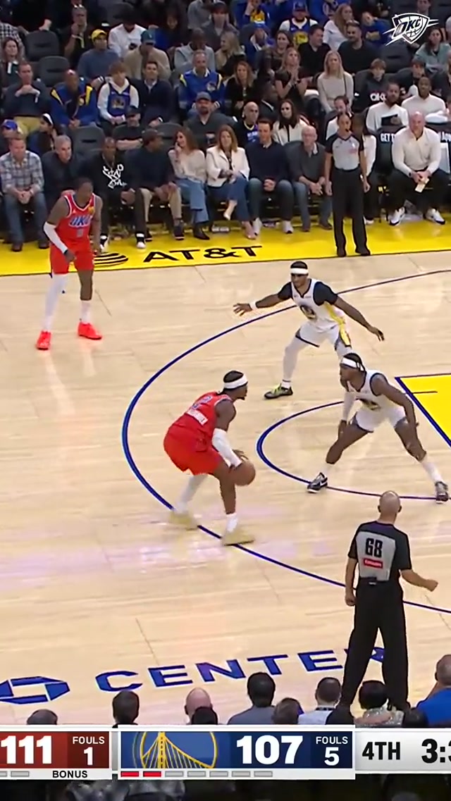 HE'S 2 COLD 🥶 #okcthunder #shaigilgeousalexander