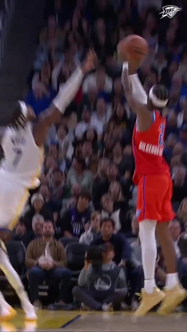 Dub secured 👌 😤 #okcthunder #shaigilgeousalexander #celly 