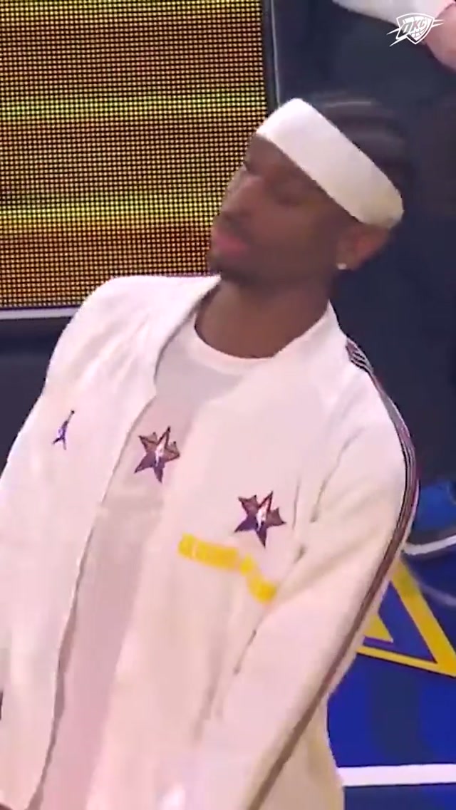 Mic’d up SGA at last year's All-Star Game was elite 🎤😭 #nbaallstar #okcthunder