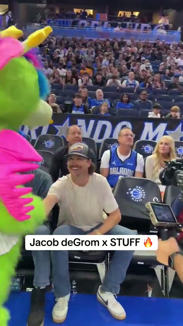 welcome to the O, Jacob deGrom ⚾️🙌 #NBA #OrlandoMagic 