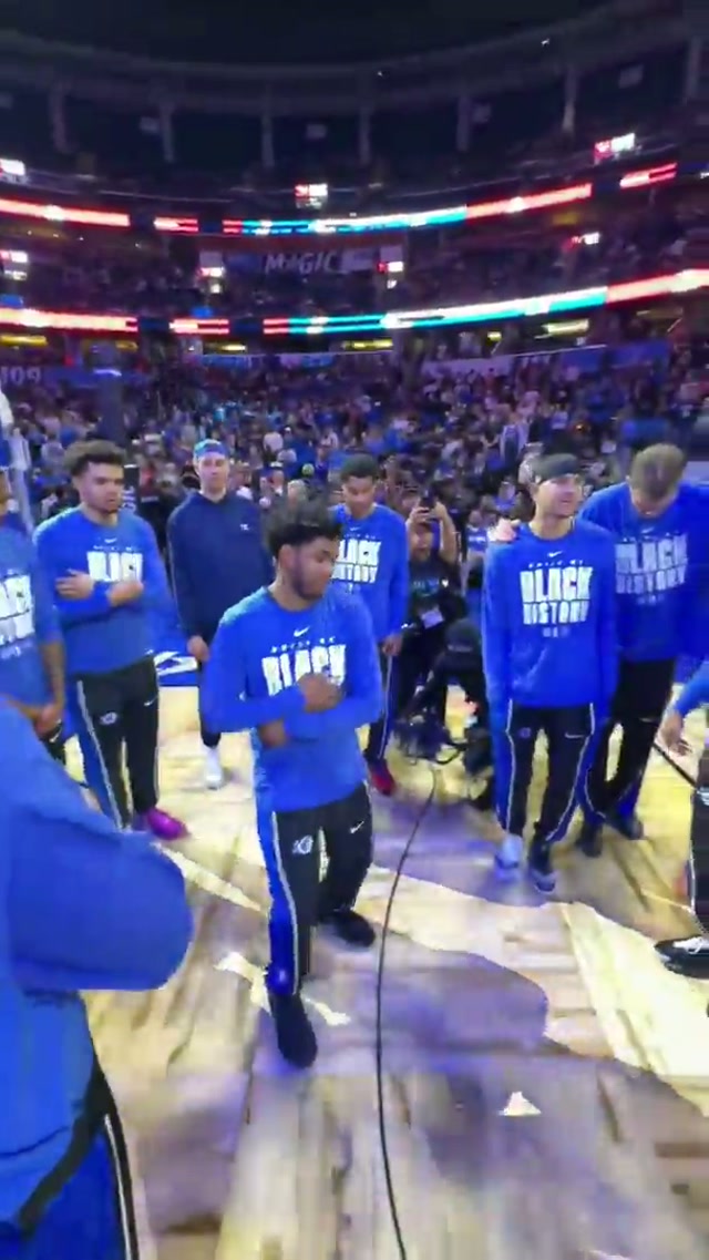 live from Orlando 🕺🏽 #NBA #OrlandoMagic 