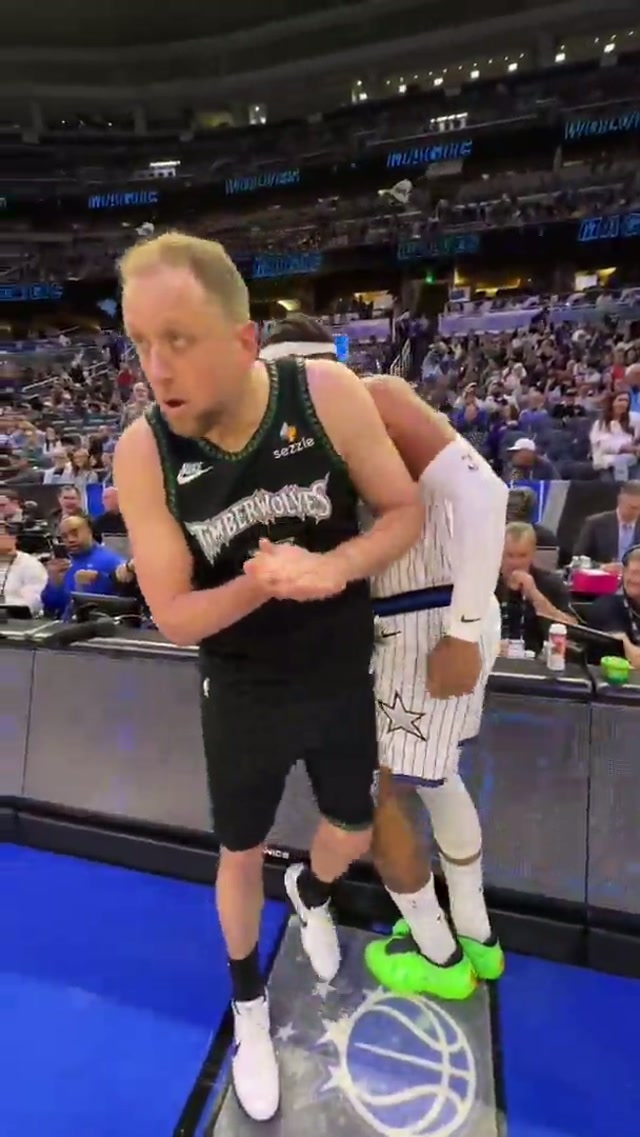 defensive pass interference on Uncle Joe 🤣 #NBA #OrlandoMagic 