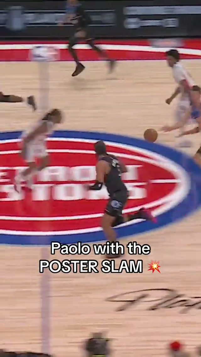 PAOLO BANCHERO THROWS DOWN THE VICIOUS SLAM. 💥😤 #NBA #OrlandoMagic 