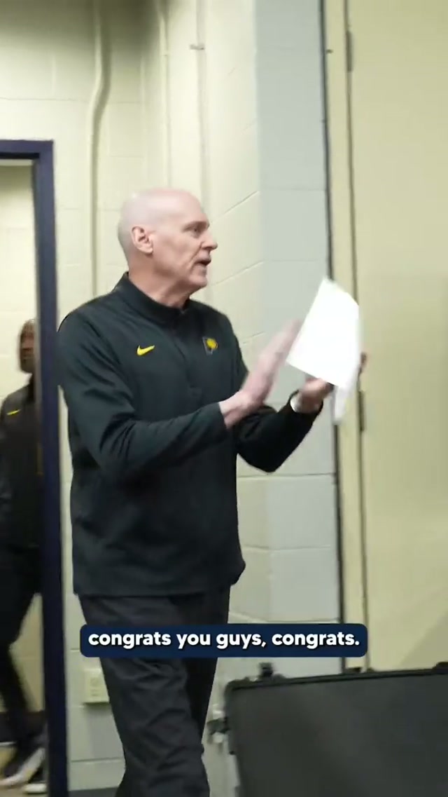 "[This] was a huge win for you guys." Go inside the locker room after our 117-114 win over the Thunder last night. #pacers #nba 