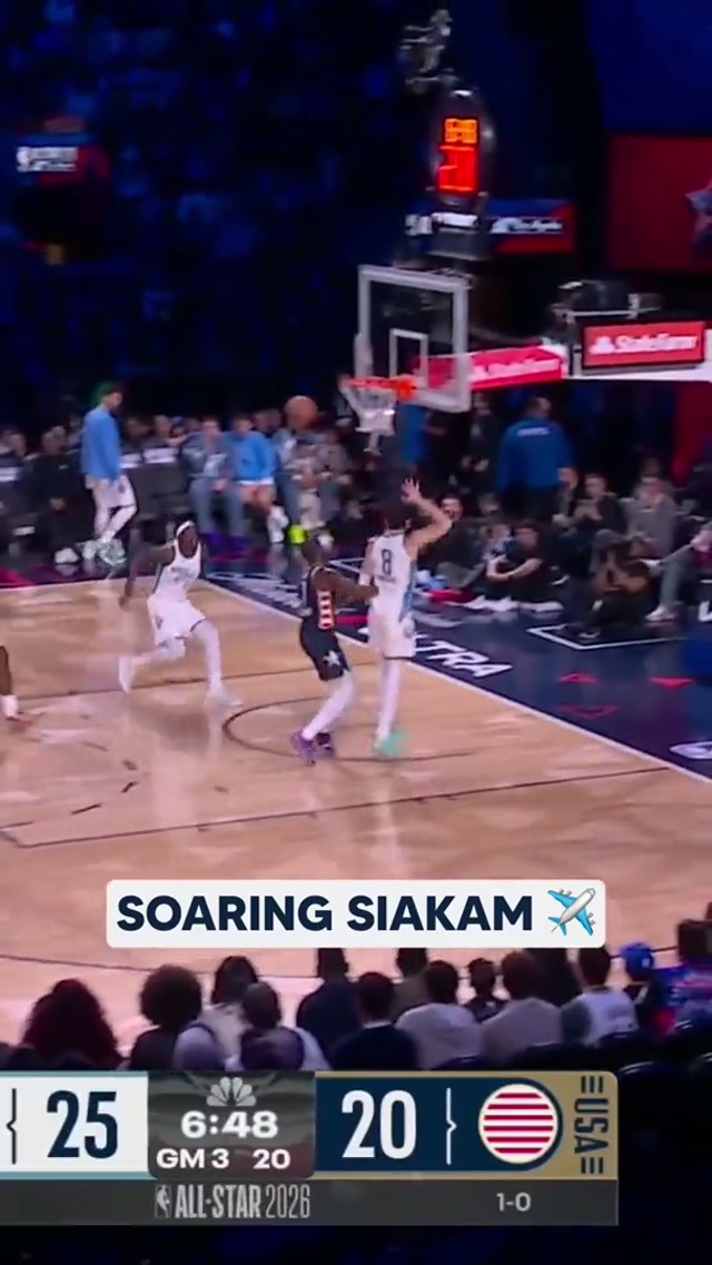Pascal Siakam brings the flavor to @nba All-Star 🌶️ #nba #nbaallstar #dunk #basketball #pacers 