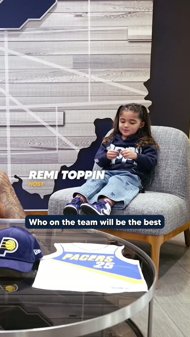 Remi Toppin asks Obi Toppin, Tyrese Haliburton & Quenton Jackson who the best big brother is 🥹 #NBA #Pacers #ObiToppin #girldad #tyresehaliburton 