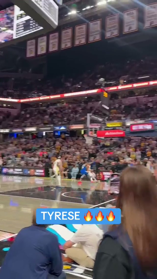 Tyrese Haliburton’s 4-point play 🔥 #pacers #nba #basketball #tyresehaliburton #indiana 