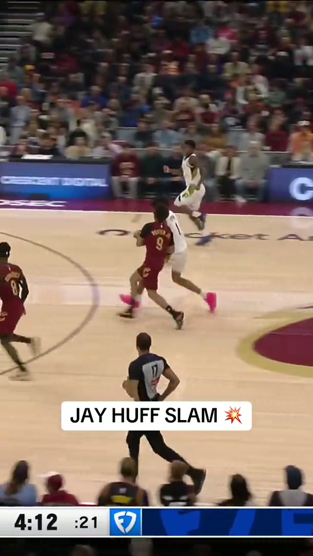 Easy slam for Jay Huff 😮‍💨 #pacers #nba #jayhuff 