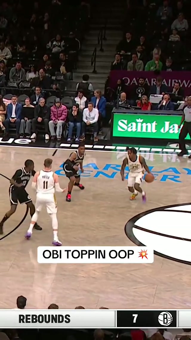 Obi Toppin rises up to catch the lob 💥 #obitoppin #pacers #nba 