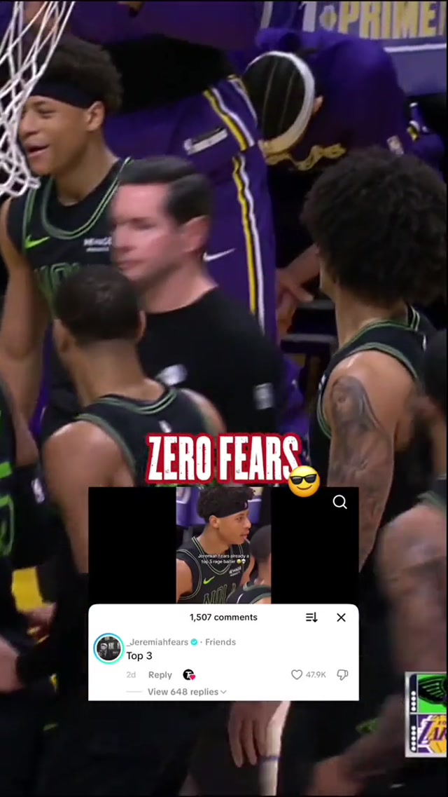 truly no fears, that’s our rook #ragebait #jeremiahfears #nba #ragebaiter #tough 