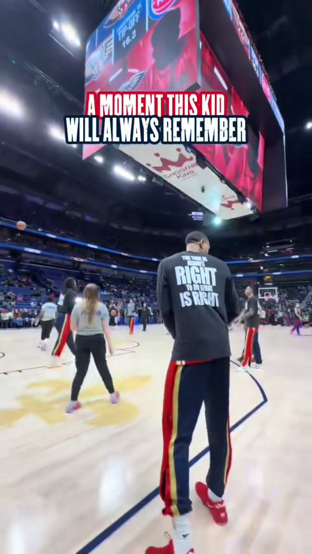 it’s pretty cool to get an nba assist 🙂‍↕️ #assist #fan #pregame #courtside #memoryunlocked 