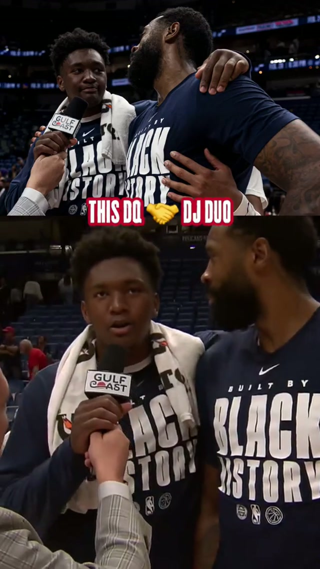 DQ & DJ 🥹 what a duo #bestiegoals #vet #rook #reporter #wholesomemoments 