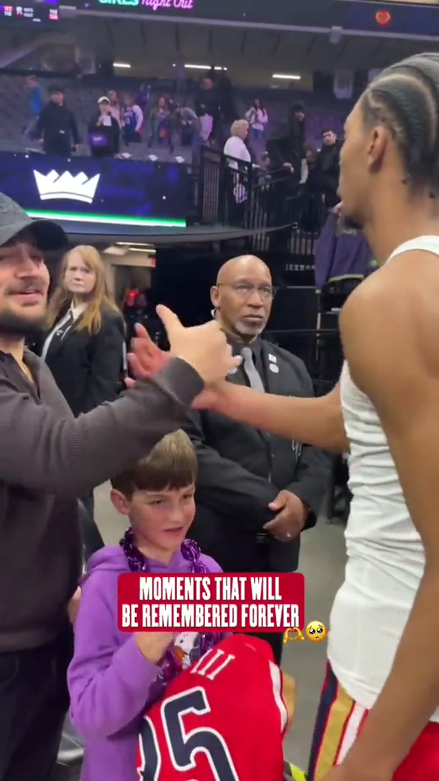 this is what it’s all about 🥲 #treymurphy #neworleanspelicans #fanlove #wholesome