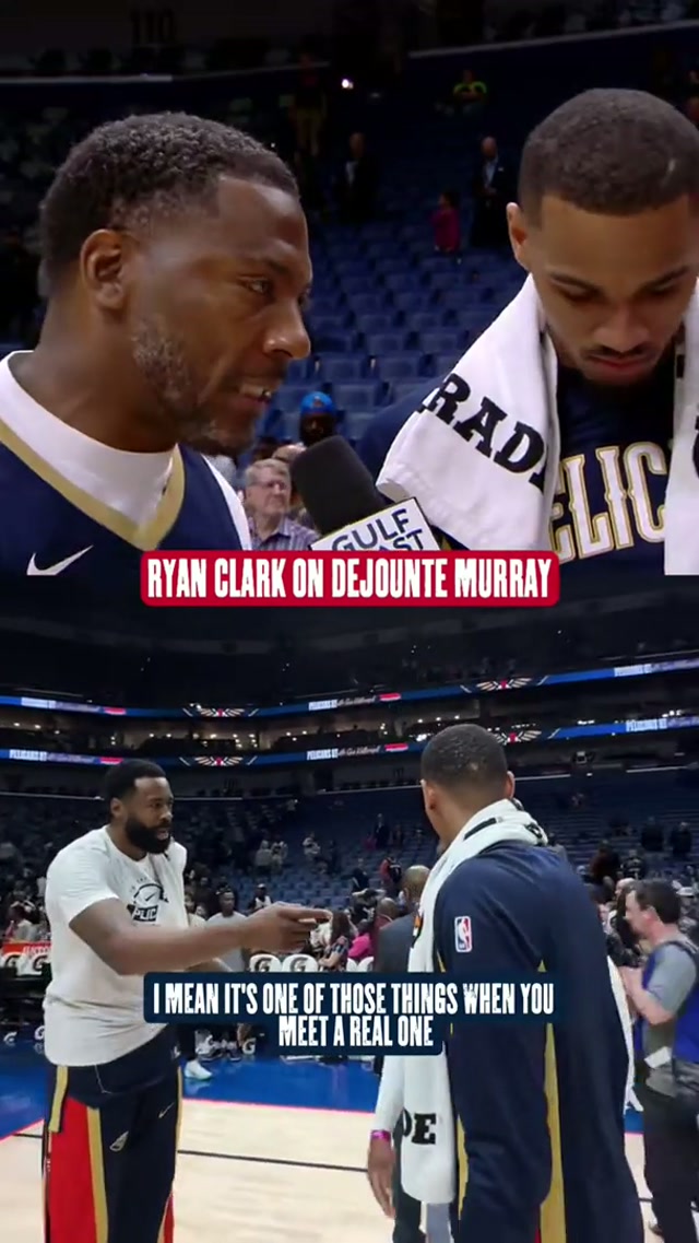 RC standing on business 😤 #neworleanspelicans #ryanclark #dejountemurray #nbabasketball 