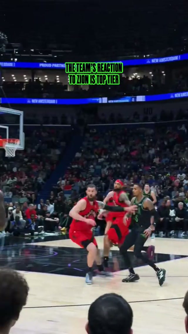 BRING IT ON IN! #neworleanspelicans #zion #team #reaction