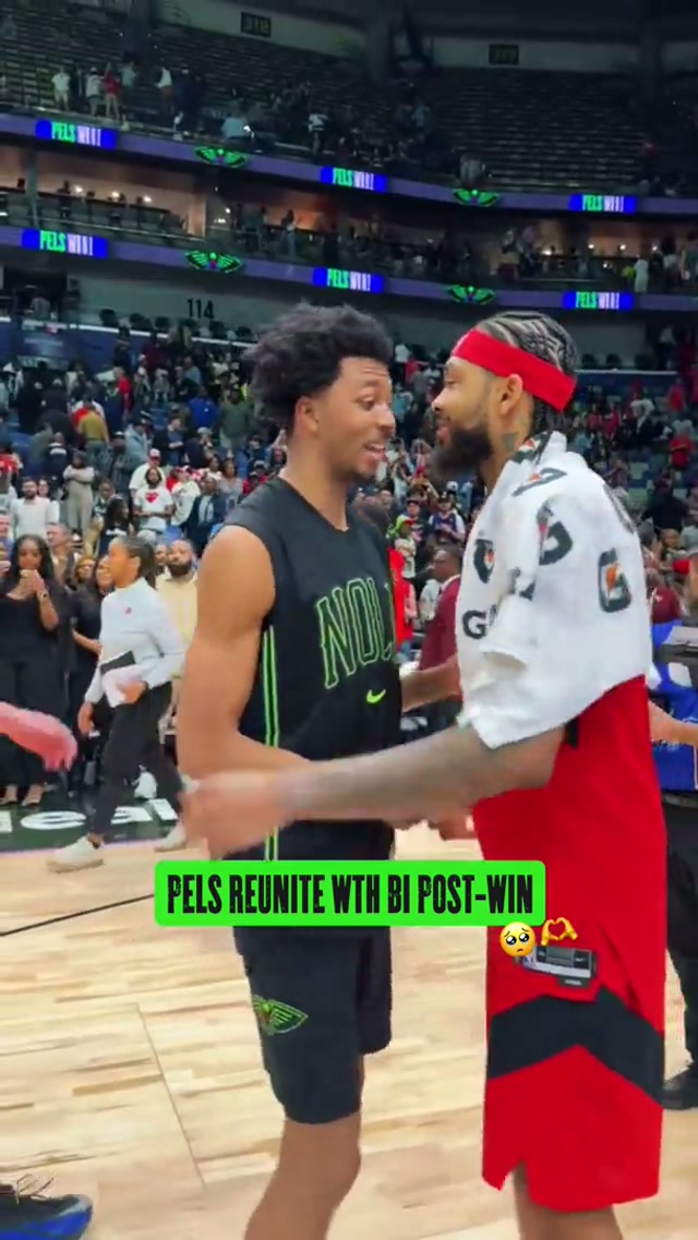 The reunion we’ve all been waiting for 🥲 #neworleanspelicans #brandoningram #reunion #home